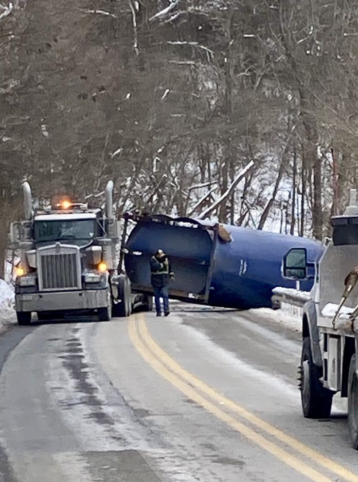Large truck overturns in Greene County - Observer-Reporter